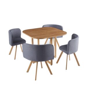 Комплект за сядане в кафене HoReCa – маса 90x90cm + 4 тапицирани стола