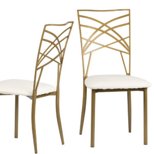 Американски сватбен стол Chiavari Chameleon – златист цвят