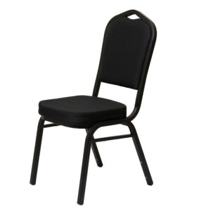 Банкетен стол Luxus Dark 25x25x1.2 черен гладък