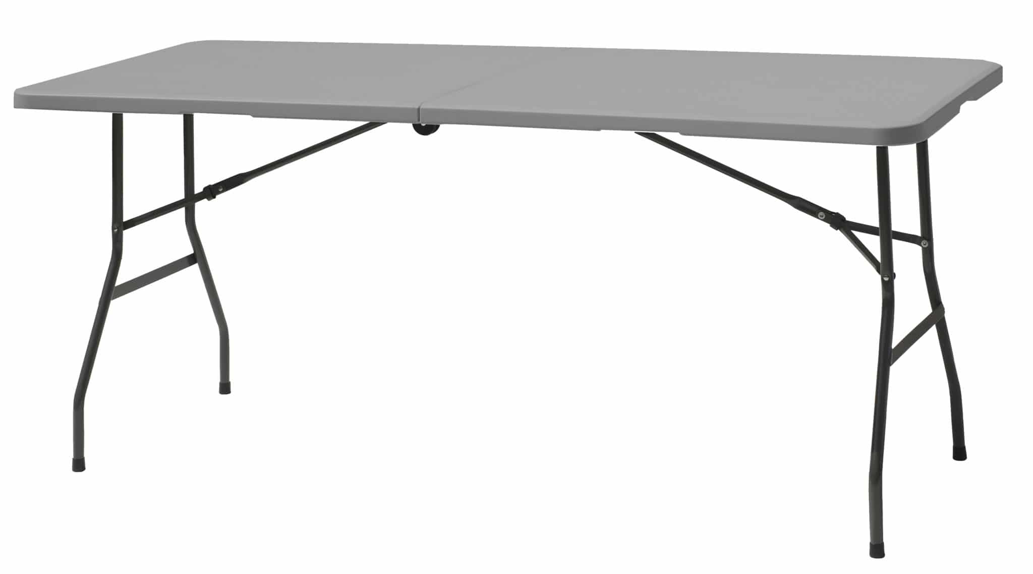 Градинска маса за кетъринг правоъгълна кутия 180x74cm сива Eco - Image 2